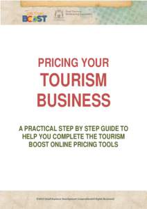 Tourism Boost - Costing and Pricing your tourism business