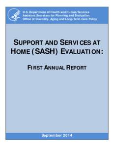 Support and Services at Home (SASH) Evaluation: First Annual Report
