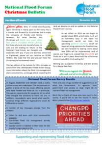 National Flood Forum Christmas Bulletin #action4floods December 2014