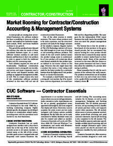 July 2010 REVIEWS for your clients CONTRACTOR/CONSTRUCTION