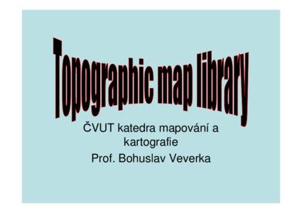 veverka Topographic map library