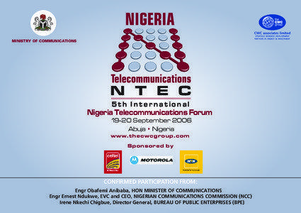 NIGERIA MINISTRY OF COMMUNICATIONS