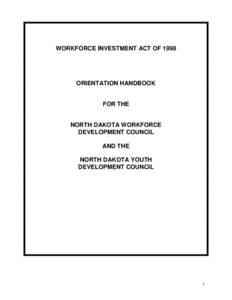 WORKFORCE INVESTMENT ACT OF 1998