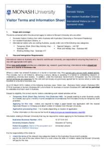 Visitor Terms and Information Sheet (Multi)