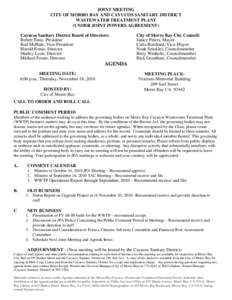 Sanitary district / Agenda / Geography of California / Cayucos /  California / Morro Bay /  California