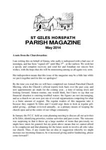 Microsoft Word - Parish Mag May 2014.doc