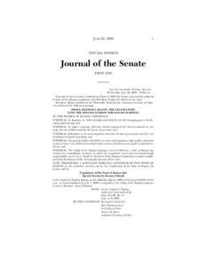 JUNE 22, [removed]SPECIAL SESSION