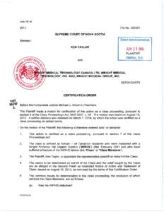Form[removed]Hfx No[removed]SUPREME COURT OF NOVA SCOTIA