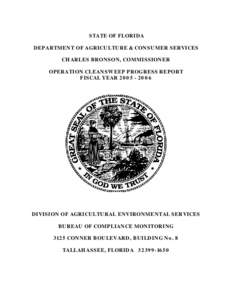 Environmental health / Pesticides / Waste Management /  Inc / Pesticide / Florida Department of Agriculture and Consumer Services / Florida Department of Environmental Protection / Pest control / Norton CleanSweep / Agriculture / Florida / State governments of the United States / Southern United States