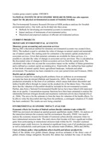 Climate change policy / Environmental social science / Earth / Environmental statistics / Official statistics / Nier / National Institute of Economic Research / System of Integrated Environmental and Economic Accounting / Climate change mitigation / Environment / Environmental economics / Statistics