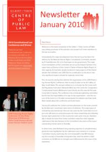 Newsletter January[removed]Constitutional Law Conference and Dinner Tickets for our next Constitutional Law Conference