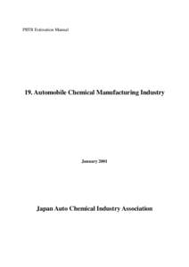 PRTR Estimation Manual  19. Automobile Chemical Manufacturing Industry January 2001