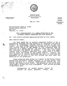 STATE OF IDAHO OFFICE OF THE AlTORNM GENERAL LARRY ECHOHAWK  BOISE[removed]