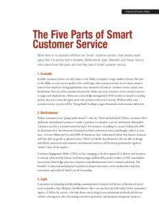 The Five Parts of Smart Customer Service