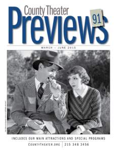 Previews County Theater 91  Clark Gable and Claudette Colbert in IT HAPPENED ONE NIGHT