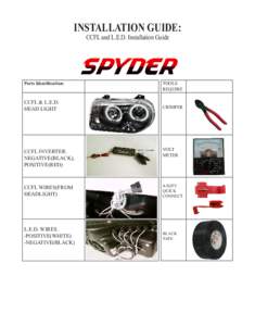 Spyder Head Light Installation Instructions