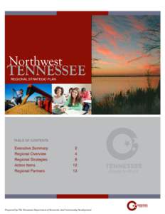 Northwest  TENNESSEE REGIONAL STRATEGIC PLAN  TABLE OF CONTENTS