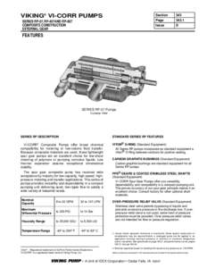 VIKING® VI-CORR PUMPS SERIES RP-07, RP-407 AND RP-807 COMPOSITE CONSTRUCTION EXTERNAL GEAR  Section