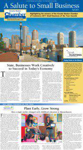 advertising supplement to the boston globe  A Salute to Small Business