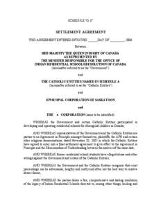 SETTLEMENT AGREEMENT (Jan