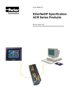 EhterNet/IP Specification: ACR Series Products