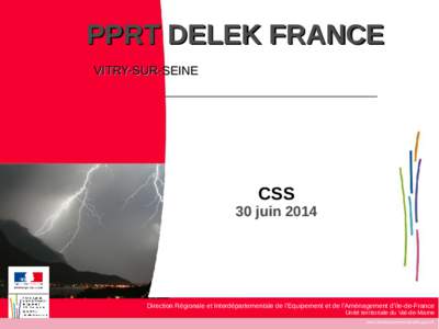 PPRT DELEK FRANCE VITRY-SUR-SEINE CSS  30 juin 2014