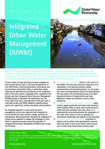 BRIEFING  NOTE Integrated Urban Water