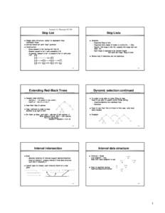 Computing / B-tree / T-tree / Interval / Interval tree / Skip list / Scapegoat tree / Binary trees / Graph theory / Data management