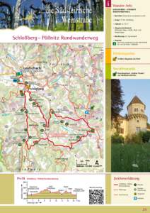 i  Wander-Info Schlossberg – Pössnitz Rundwanderweg • Start/Ziel: Ortszentrum Leutschach a.d.W.