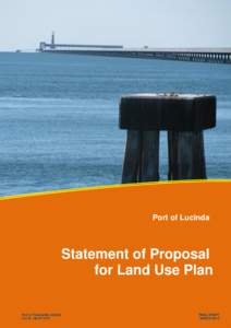 Port of Lucinda  Statement of Proposal for Land Use Plan  Port of Townsville Limited