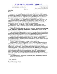 [removed]FDIC DATA TRAVEL FOIA.DOC