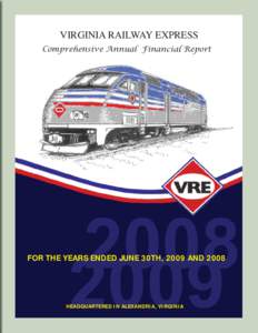 virginia railway express VIRGINIA RAILWAY EXPRESS Comprehensive Annual