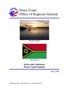 Peace Corps Office of Inspector General Port Vila, Vanuatu  Flag of Vanuatu