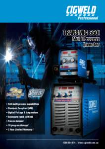 TRANSMIG 550i Multi Process Inverter Voltage Reduction Device