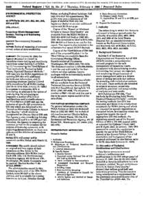 Waste / Hazardous waste / First Amendment to the United States Constitution / Resource Conservation and Recovery Act / Superfund / Protocol / Federal Register / Test method / Toxicity characteristic leaching procedure / Environment / United States Environmental Protection Agency / Pollution