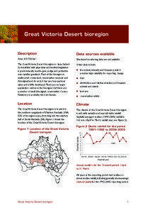 Great Victoria Desert bioregion  Description