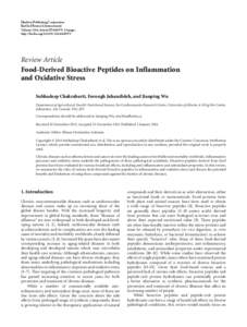 Food-Derived Bioactive Peptides on Inflammation and Oxidative Stress