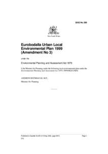 2002 No 290  New South Wales Eurobodalla Urban Local Environmental Plan 1999