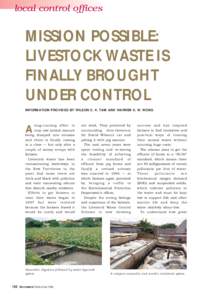 local control offices  MISSION POSSIBLE: LIVESTOCK WASTE IS FINALLY BROUGHT UNDER CONTROL