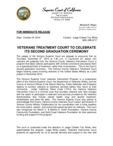 Ventura County /  California / Buffalo Veterans Treatment Court / Santa Barbara & Ventura Colleges of Law / Military personnel / Veteran / United States Department of Veterans Affairs
