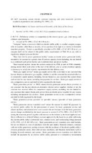 CHAPTER 24 AN ACT concerning certain electric customer metering and solar renewable portfolio standards requirements and amending P.L.1999, c.23. BE IT ENACTED by the Senate and General Assembly of the State of New Jerse