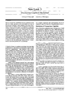 Cognitive science / Unconscious mind / Unconscious cognition / Subliminal stimuli / Negative priming / Recall / Mommy and I are one / Mere-exposure effect / Memory / Mind / Mental processes / Psychology