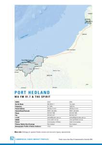 Port Hedland W A FM[removed] & T H E S P IRIT ACMA On-Air Name Frequency Postal Address