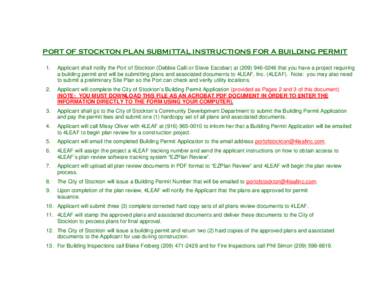 Microsoft Word - PORT OF STOCKTON PLAN SUBMITTAL PROCESS_08_12_13