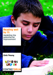 Reading well by 11: modelling the potential for improvement