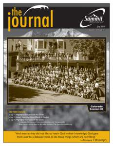 the  journal July 2010 Volume 10 Issue #7