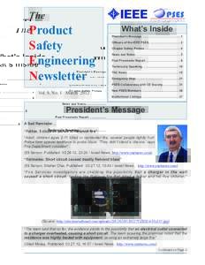 The  Product Safety Engineering Newsletter