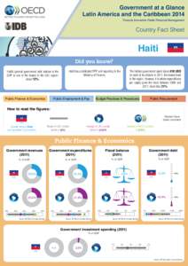 Haiti / Public finance / Gross domestic product / Americas / International relations / Economics / 16th arrondissement of Paris / International trade / Organisation for Economic Co-operation and Development