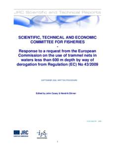 Microsoft Word - STECF WRITTEN PROCEDURE SEPTEMBER 2009 Response to request for derogation for trammel nets FINAL.doc