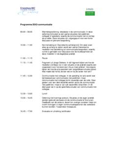 Programma DOO-Communicatie